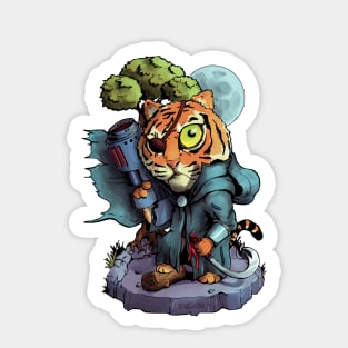 Little Tiger Warrior Sticker